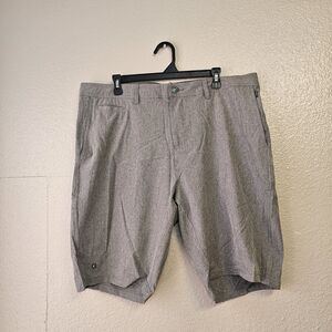 Linksoul Men Hybrid Shorts Sz 38 Gray Golf Casual Performance Stretch CC676
